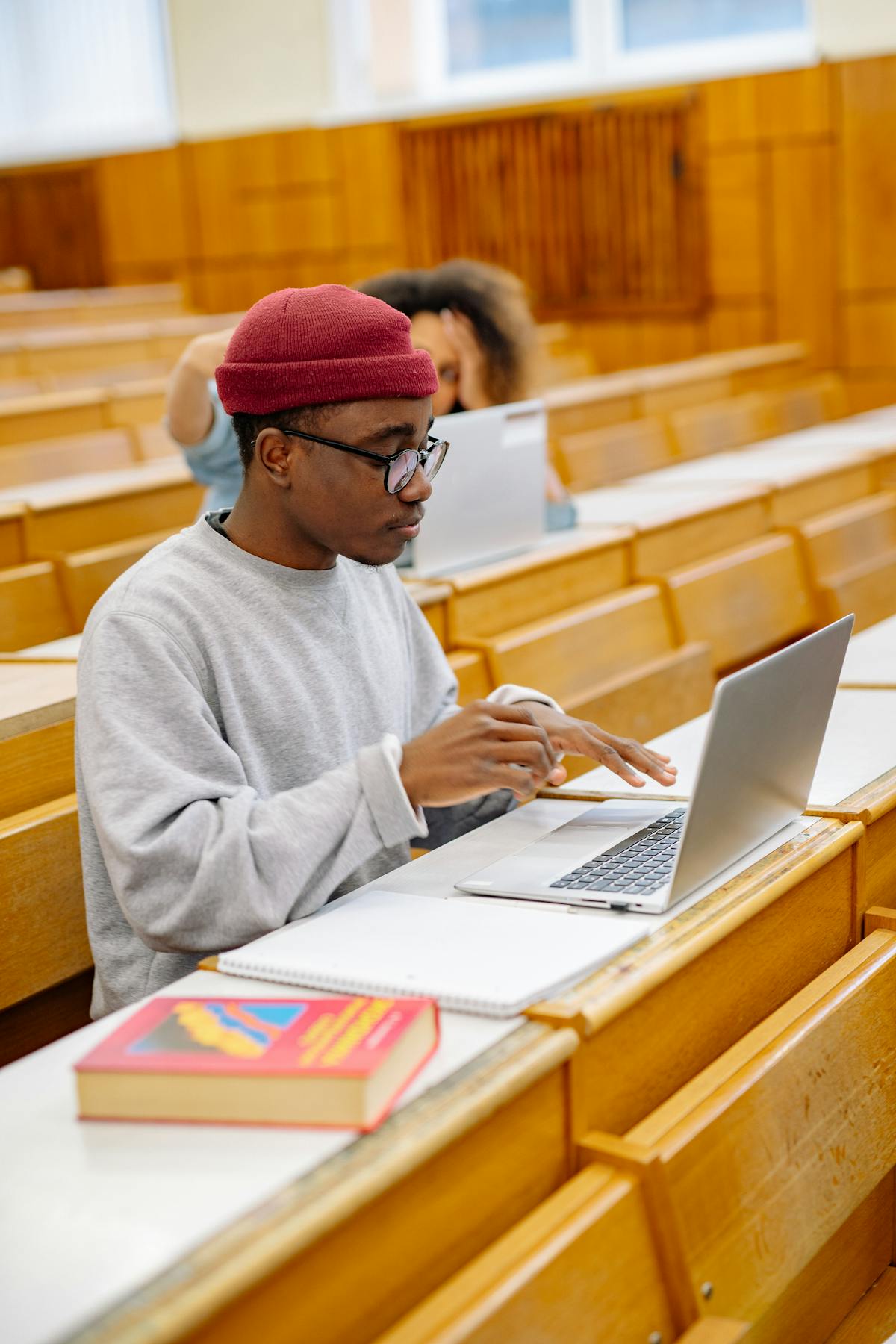 Student studying on laptop with Areca's fast WiFi